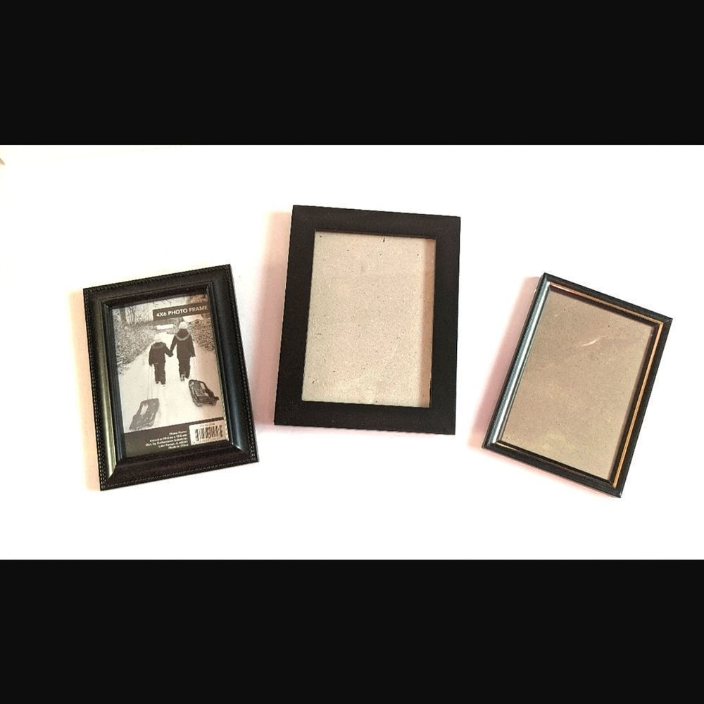 Trio of Frames. Wood and Metal.